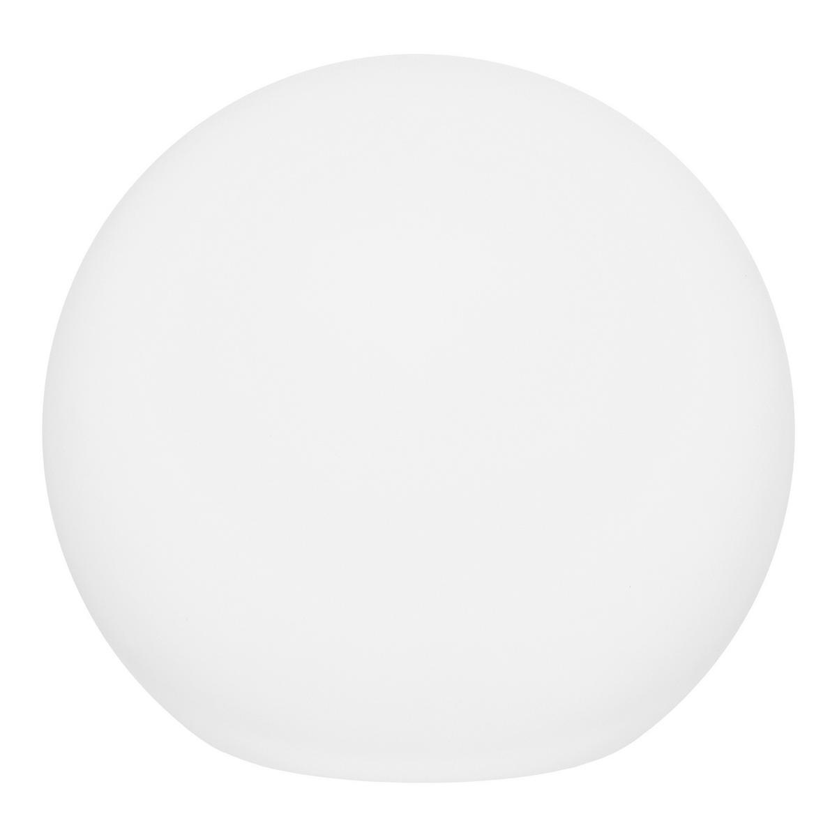 Solarleuchte Weiß, D/H: 25x25cm - Weiß, Basics, Kunststoff (25/25cm)