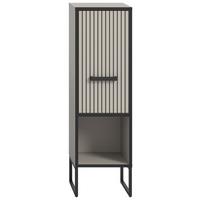 Midischrank Bagno Kaschmir B: 30 Cm - Kaschmir/Schwarz, MODERN, Holzwerkstoff (30/101/32cm) - MID.YOU