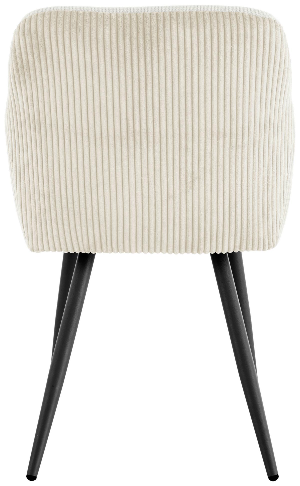 Armlehnstuhl-set Eddy - Beige/Schwarz, LIFESTYLE, Holz/Textil (54/84/60cm) - Livetastic