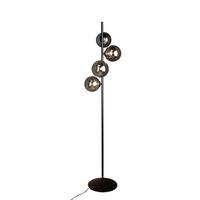 Stehleuchte 9120-Pt4 Nero - Schwarz, Design, Glas/Metall (34,5/160cm)