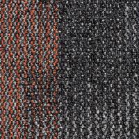 Teppichfliese Grau/Orange Essential 50x50cm Florhöhe 3mm - Orange/Grau, Basics, Textil (50/50cm)