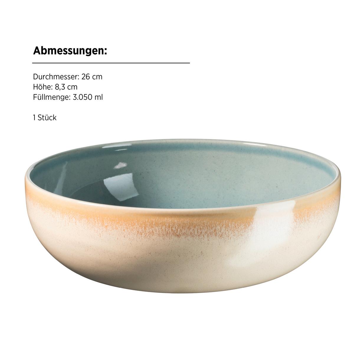 Schüsselset Candy Pastellblau 5-Teilig - Pastellblau, Basics, Keramik - Mäser