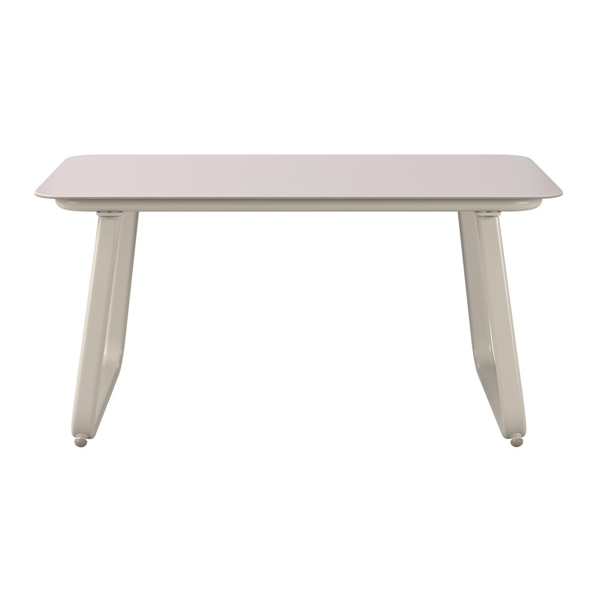 Loungegarnitur Tartu - Beige/Hellgrau, MODERN, Glas/Kunststoff (117/77,5/71,5cm) - Beldano