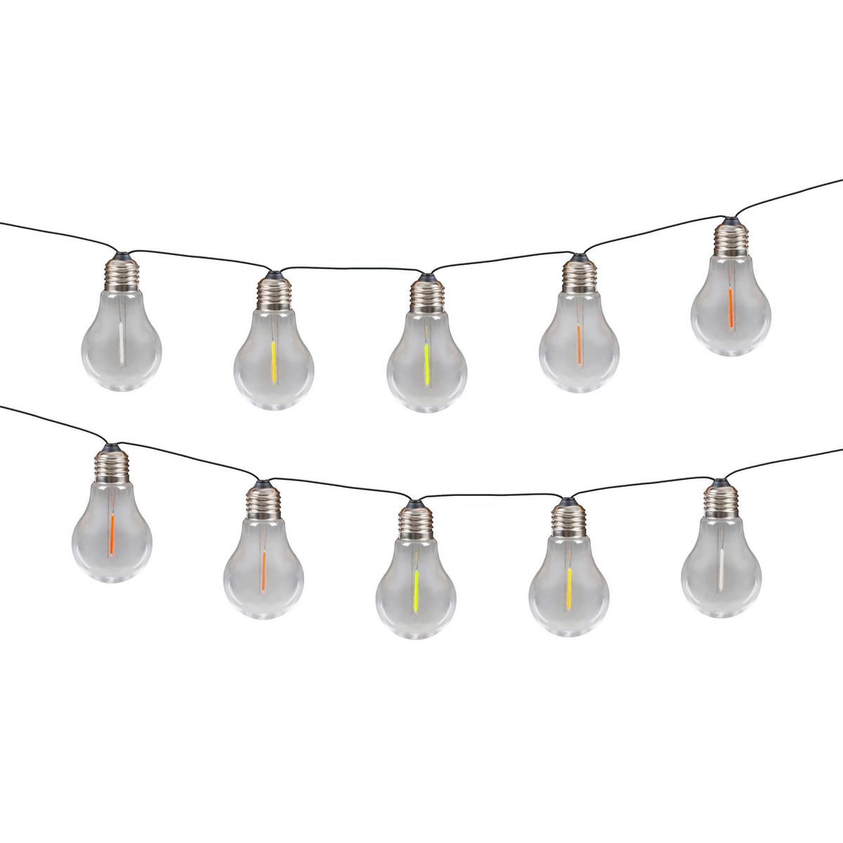 Solarleuchte 5328562 Linda - Klar/Schwarz, Basics, Glas/Kunststoff (370cm) - Näve