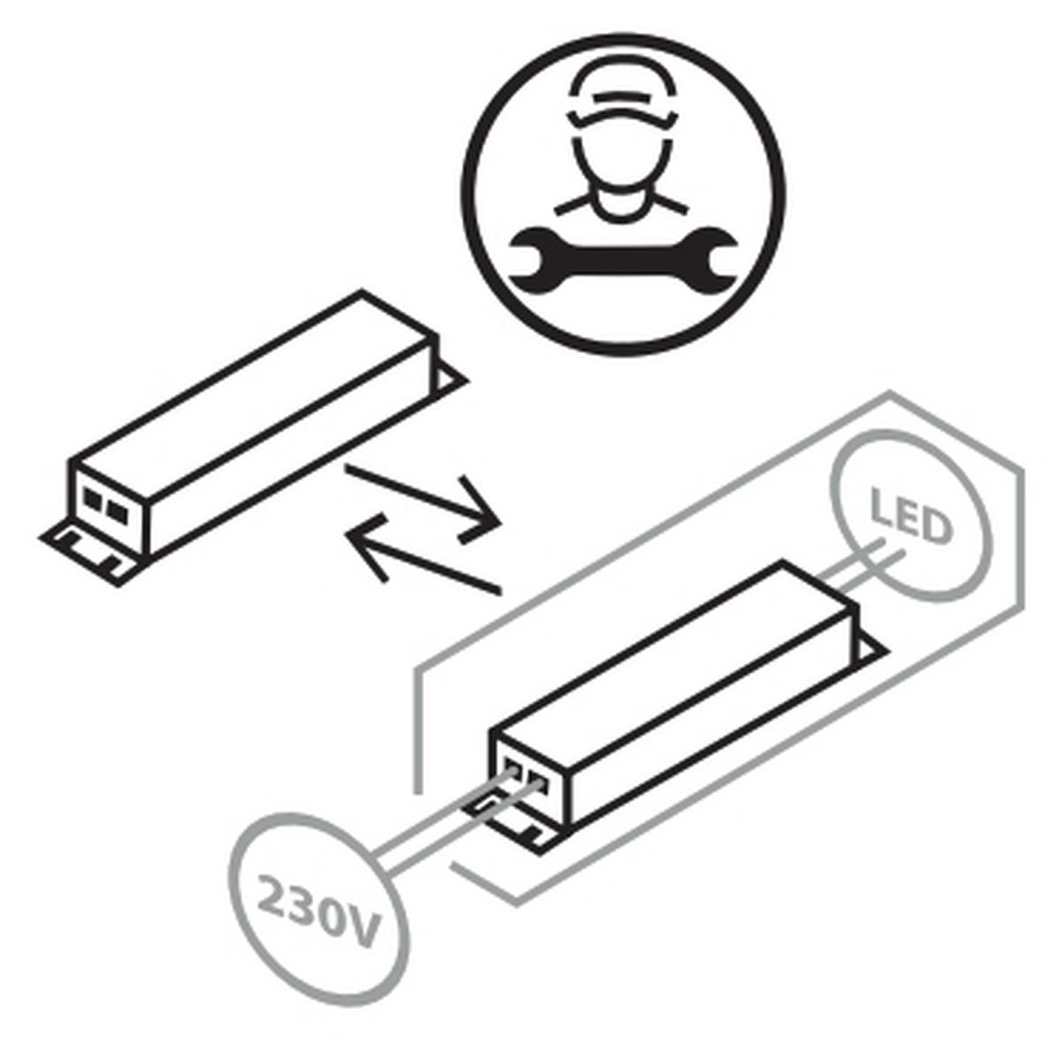 online ➤ mit L: Bewegungsmelder LED-Deckenleuchte 60 Fleet cm Möbelix kaufen