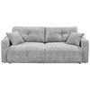 Schlafsofa Bullet Grau B: 235 Cm - Schwarz/Grau, KONVENTIONELL, Textil (235/88/120cm) - MID.YOU