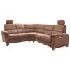 Ecksofa Parole Hellbraun S:238/241 Cm - Wildeiche/Hellbraun, KONVENTIONELL, Textil (238/241cm) - Livetastic