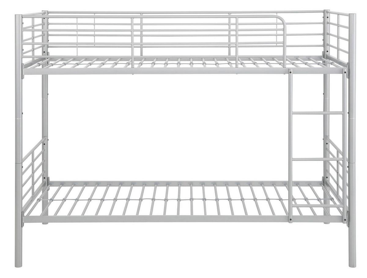 Etagenbett Rosie Silberfarben 90x200cm - Silberfarben, Design, Metall (90/200cm) - MID.YOU