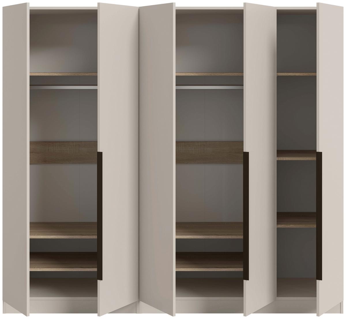 DREHTÜRENSCHRANK Kopenhagen Kaschmir B: 200cm - Kaschmir, MODERN, Holzwerkstoff (200/181/52cm) - Livetastic