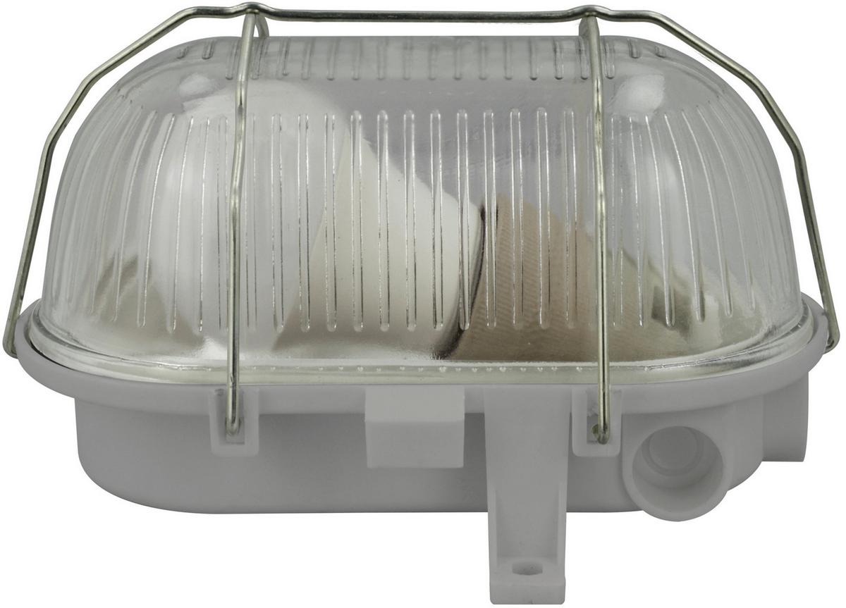 LED-Wandleuchte 1-Flammig, für In- und Outdoor - Grau, Basics, Glas/Kunststoff (17.5/12.5/11cm)