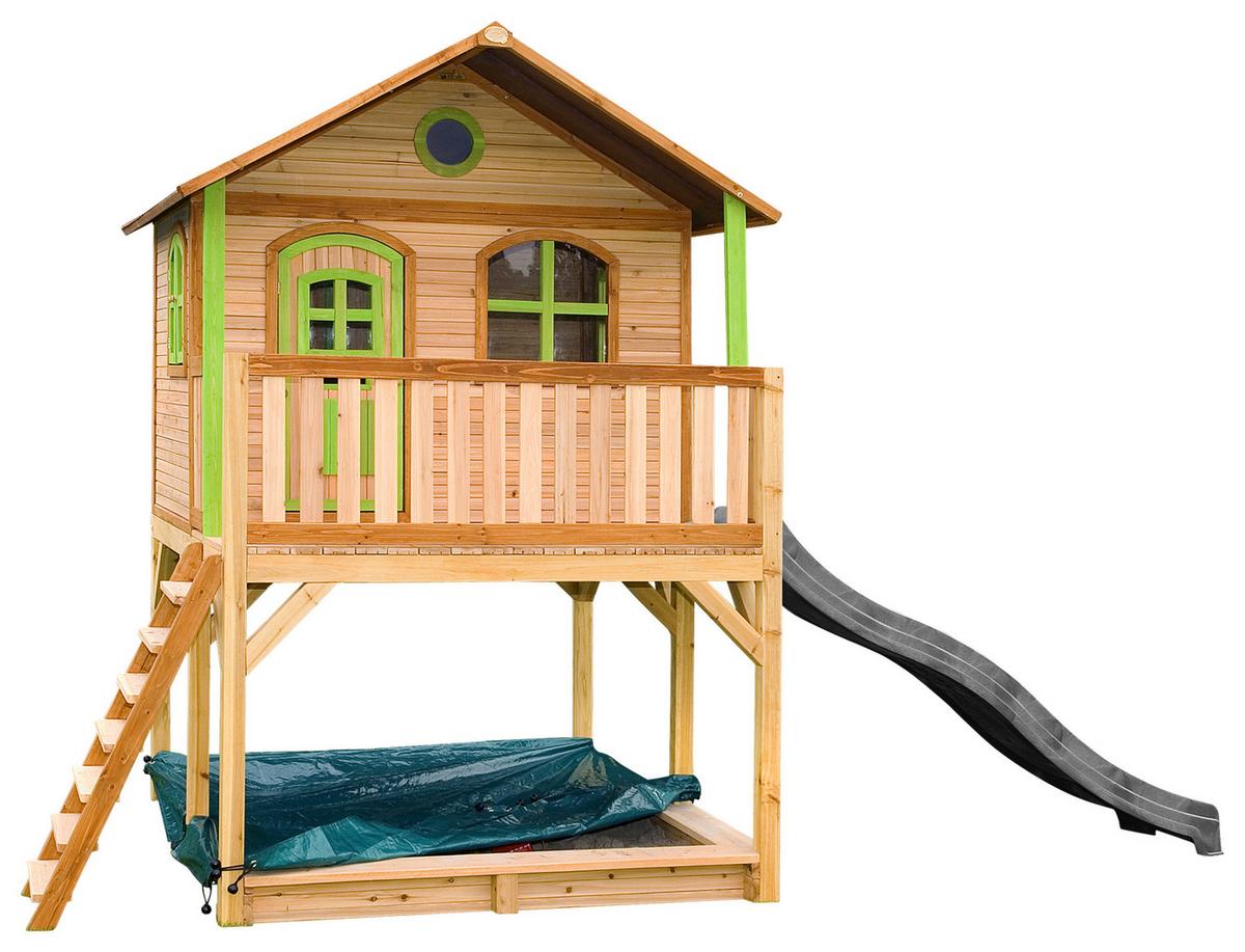 Spielhaus A030.042.80 - Braun/Grau, KONVENTIONELL, Holz (432/293/212cm) - Ambia Garden