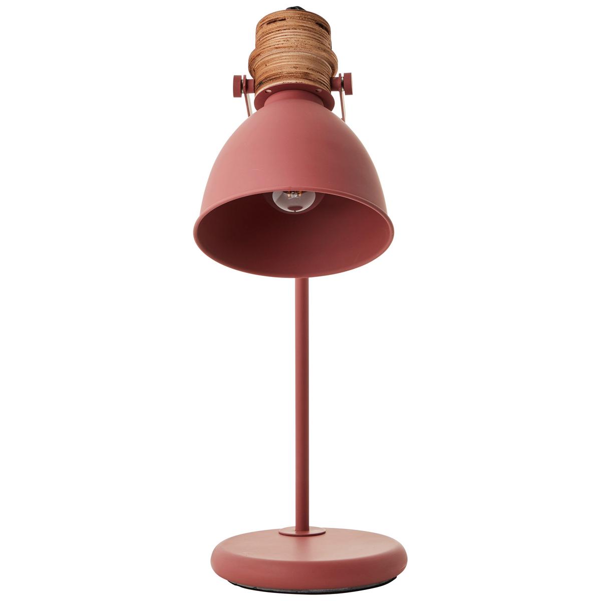 Tischleuchte 94555/01 Erena - Rot, Basics, Holz/Metall (18/52/28,5cm) - Brilliant