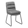 Jídelní židle KONA šedá - šedá/černá, Moderní, kov/dřevo (48/90/65cm) - P & B