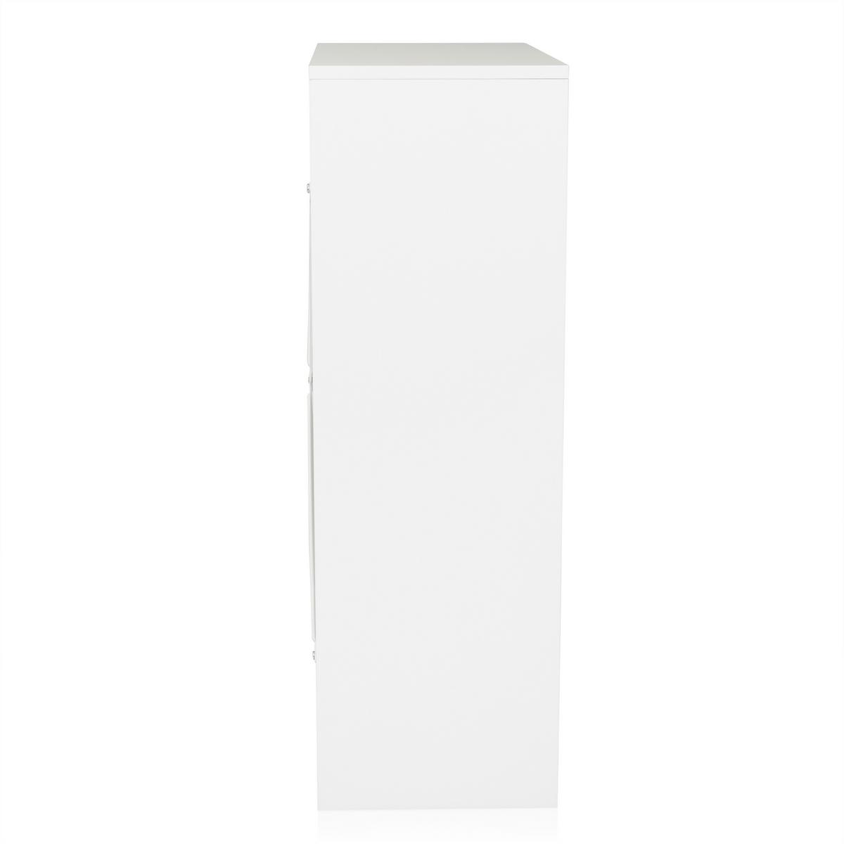 Kommode Estoria Weiß B: 58 cm - Weiß, KONVENTIONELL, Holzwerkstoff (58/91,5/30cm) - MID.YOU