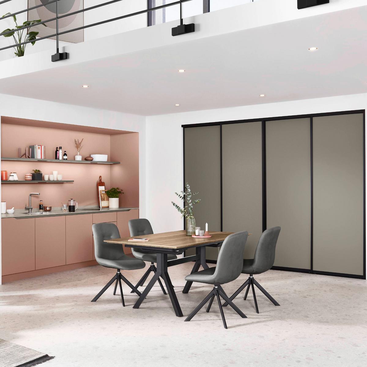 Einbauküche Sydney Frei Planb. Planbar Modern, grifflos - MODERN, Holzwerkstoff - Vertico