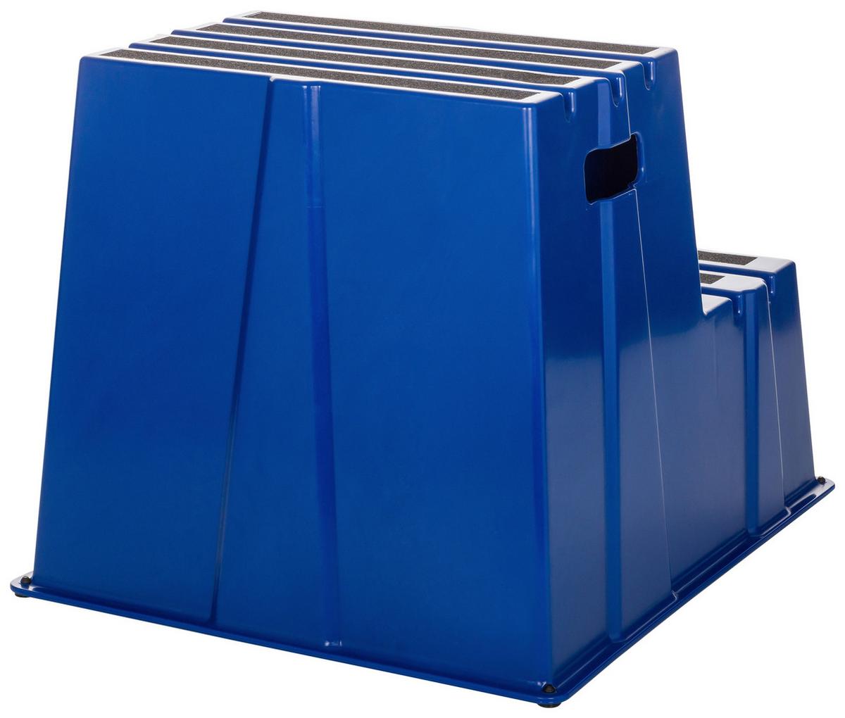 Tritthocker Tio-E2 - Blau, Basics, Kunststoff (57/51/65cm) - MID.YOU