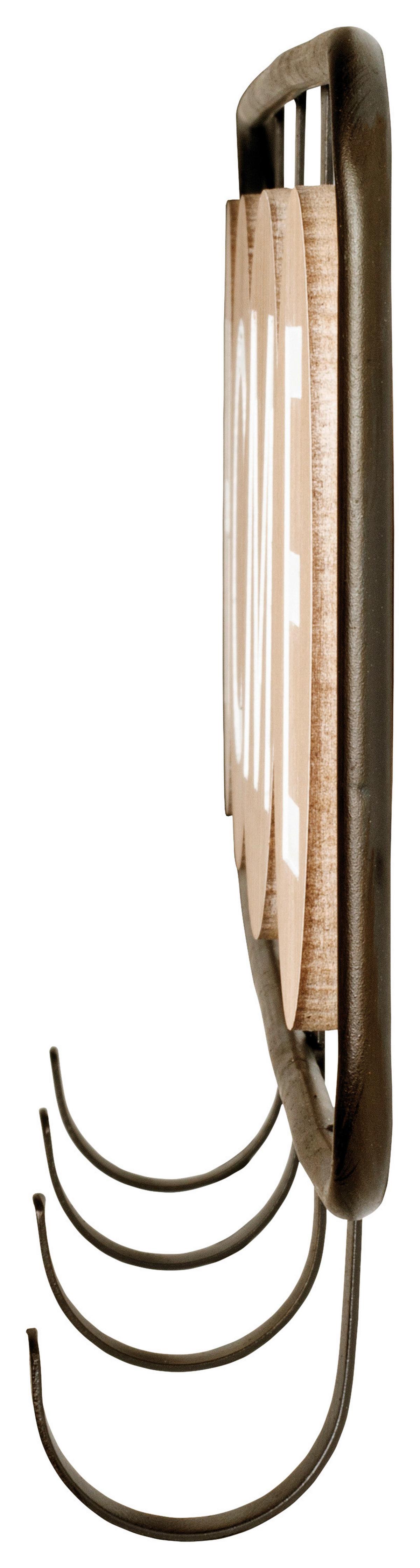 Hakenleiste Mila - Eichefarben/Schwarz, MODERN, Holzwerkstoff (50/22/5cm)