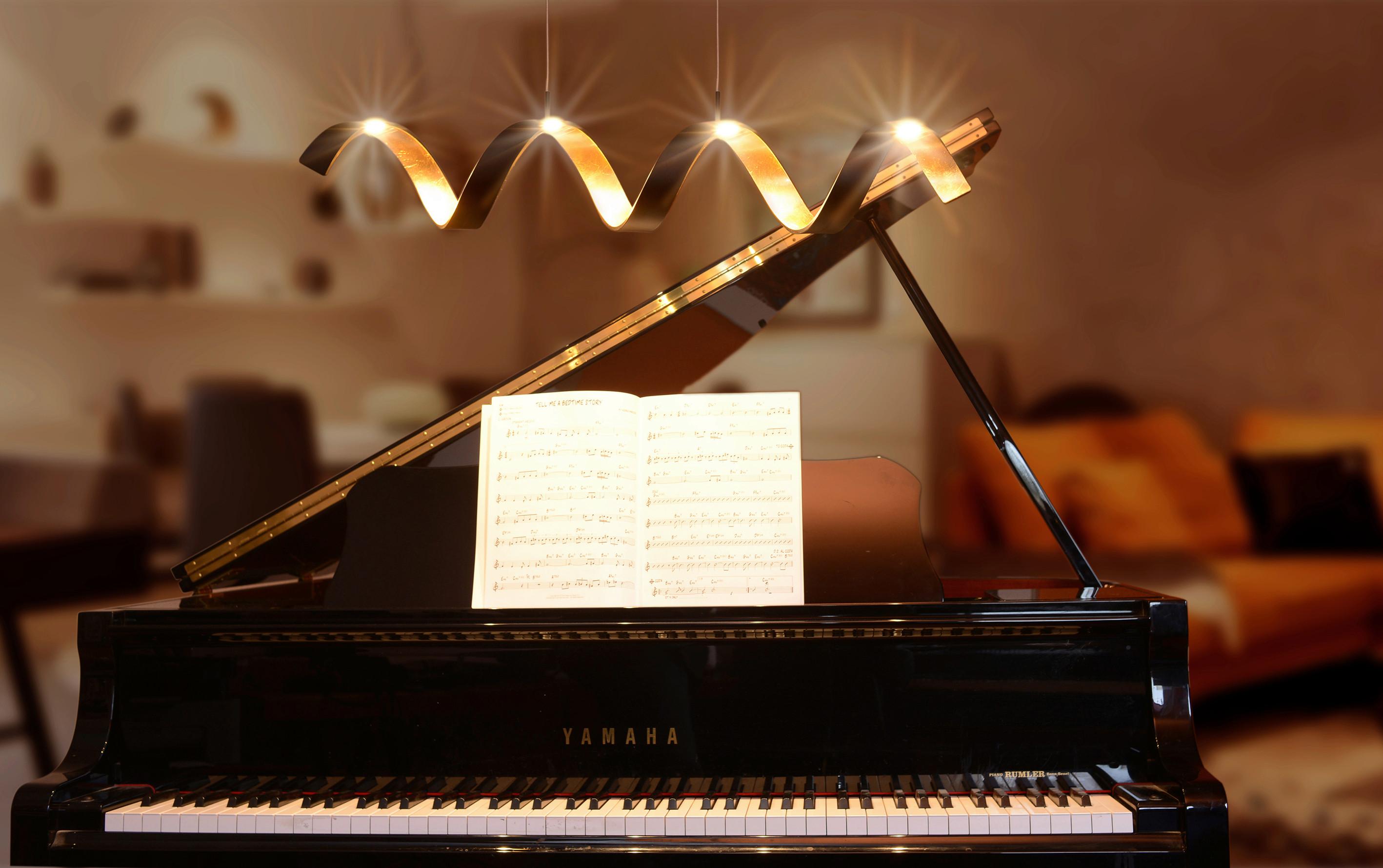 Led-deckenleuchte Helix Led-Helix-S4 Ner - Goldfarben/Schwarz, Design, Metall (80/13,5/120cm)