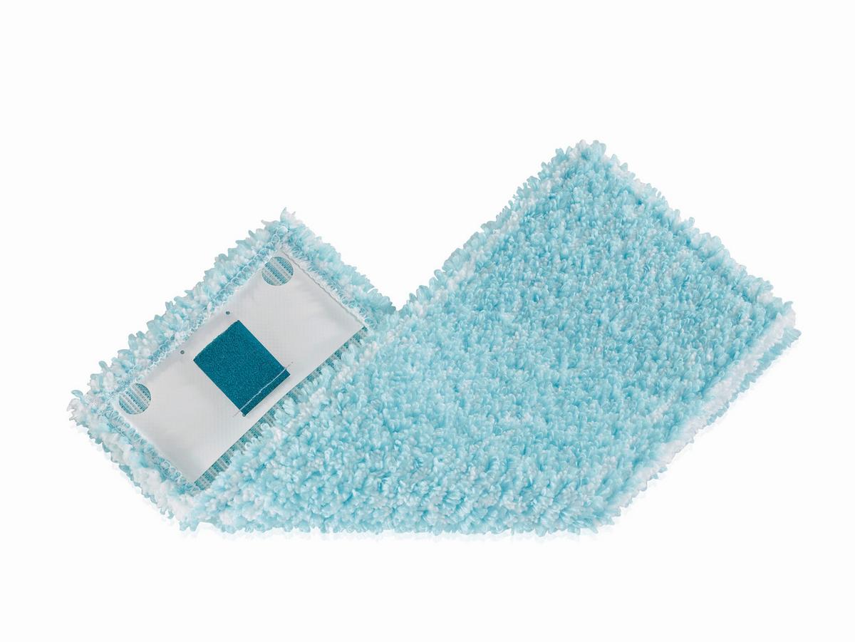 Wischbezug 52122 Wb Powerclean/cleantwist - Türkis/Weiß, Basics, Kunststoff/Textil (33cm) - Leifheit