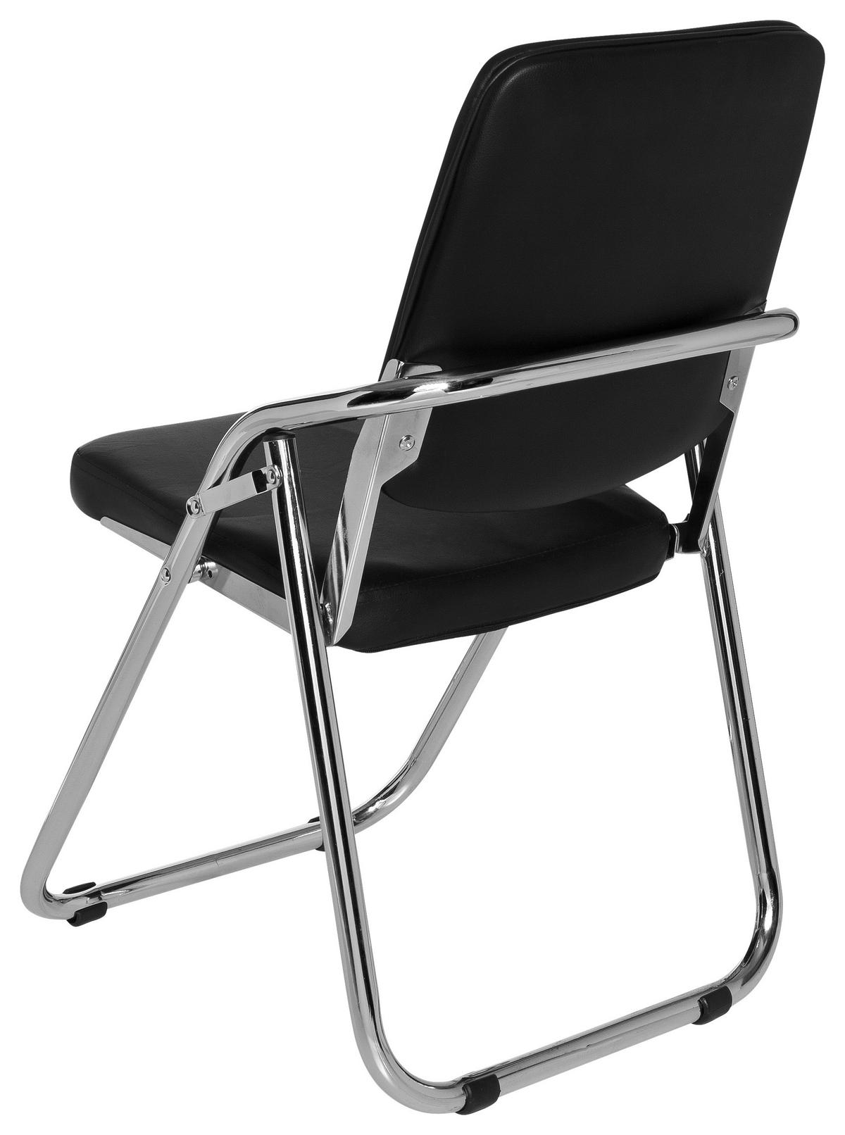 Besucherstuhl Esto Schwarz - Chromfarben/Schwarz, MODERN, Textil/Metall (48/91/40cm) - MID.YOU