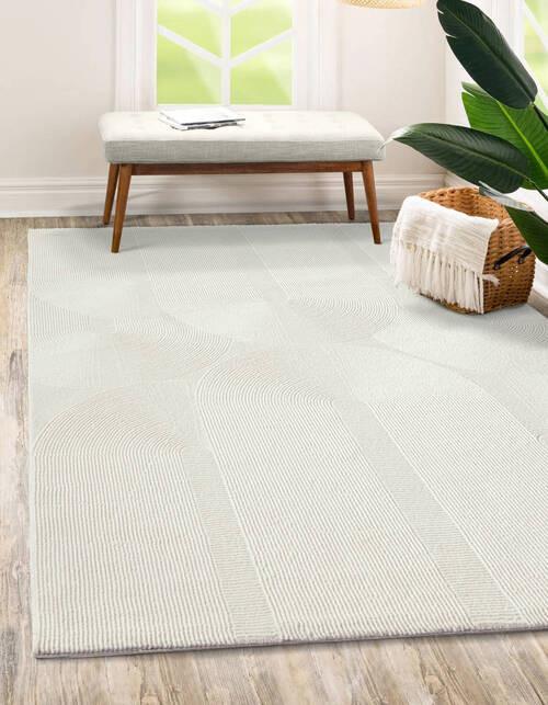 Webteppich Sign - Creme, KONVENTIONELL, Textil (160/230cm)