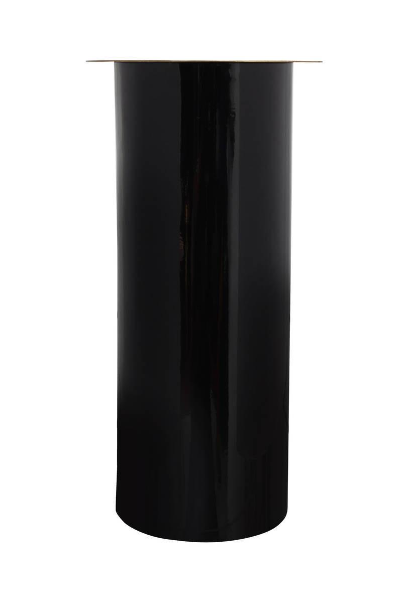 Kerzenständer Art Deco Eisen Schwarz/Goldfarben für Boden - Goldfarben/Schwarz, Trend, Metall (20/40/20cm) - Kayoom