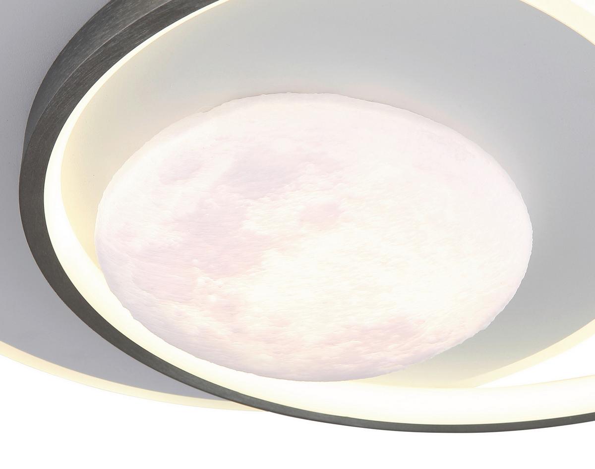 LED-Deckenleuchte 4000k, 30w - Schwarz/Weiß, Design, Kunststoff/Metall (36,9/30/8,3cm) - Globo