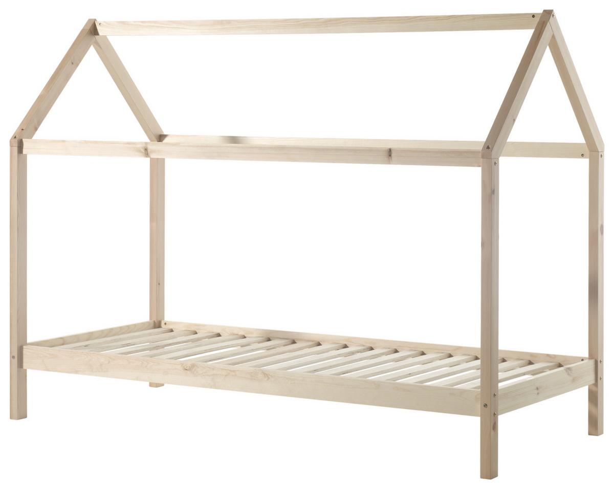 Hausbett Dallas 90x200 Cm Kiefer Natur Echtholz - Kieferfarben, MODERN, Holz (90/200cm) - MID.YOU