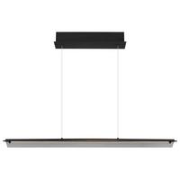 Led-hängeleuchte 17017s - Schwarz/Grau, Design, Glas/Metall (100/12/150cm) - Globo