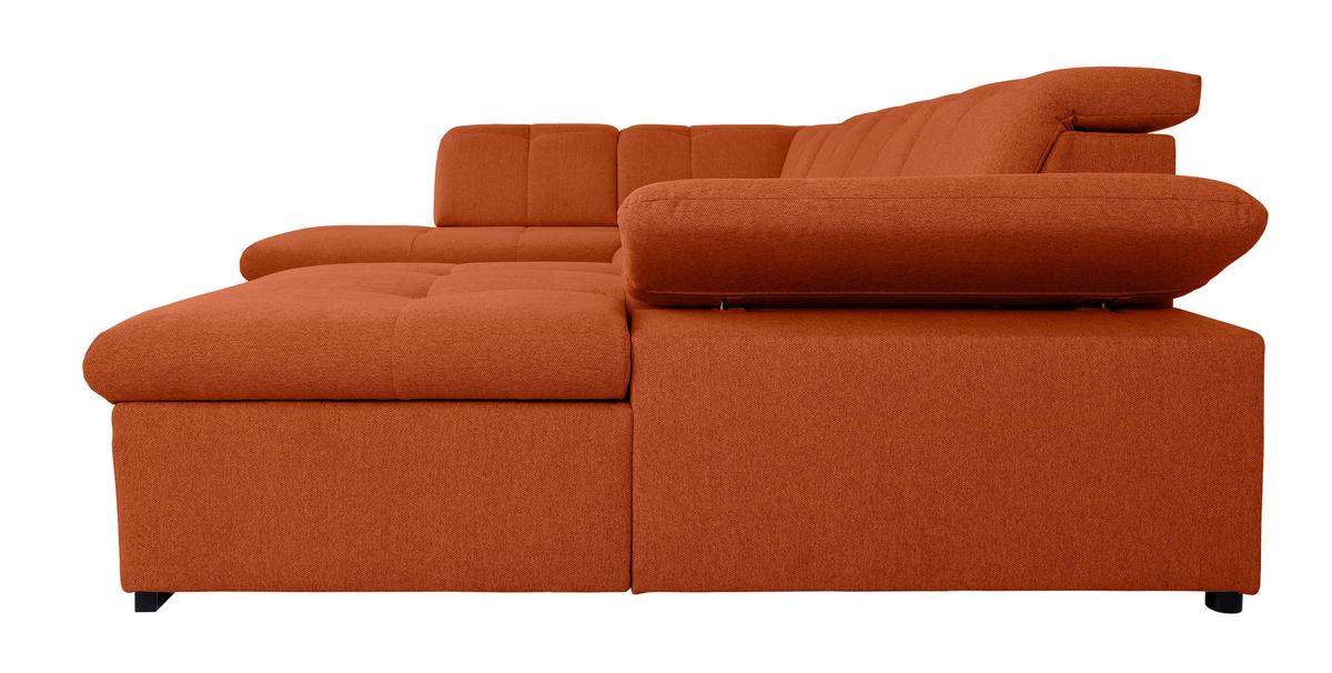 Wohnlandschaft Ramzes Terracotta U: 215x328x173 cm - Beige/Terracotta, Design, Textil (215/328/173cm) - MID.YOU