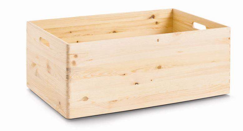 Dekokiste Allzweckkiste Naturfarben - Naturfarben, Basics, Holz (60/40/24cm) - Zeller Present