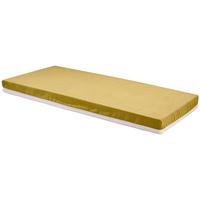 Taschenfederkernmatratze Enjoy-Mia 90x200cm Mittelfest - Gelb/Weiß, Textil (90/200cm) - Primatex