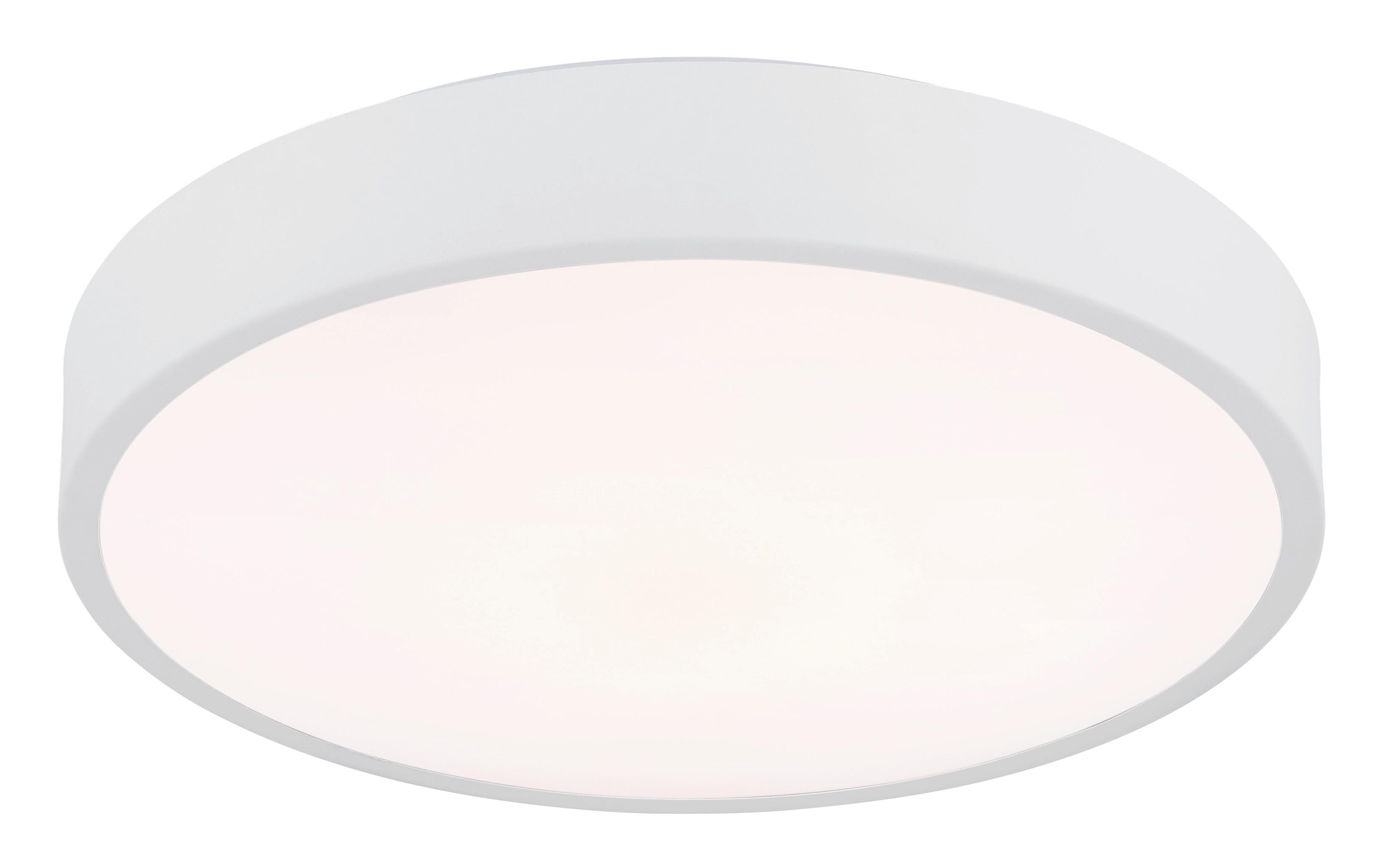 Led-deckenleuchte 12398-18w Nielsen - Opal/Weiß, Basics, Kunststoff/Metall (33,2/7cm) - Globo