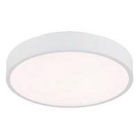 Led-deckenleuchte 12398-18w Nielsen - Opal/Weiß, Basics, Kunststoff/Metall (33,2/7cm) - Globo