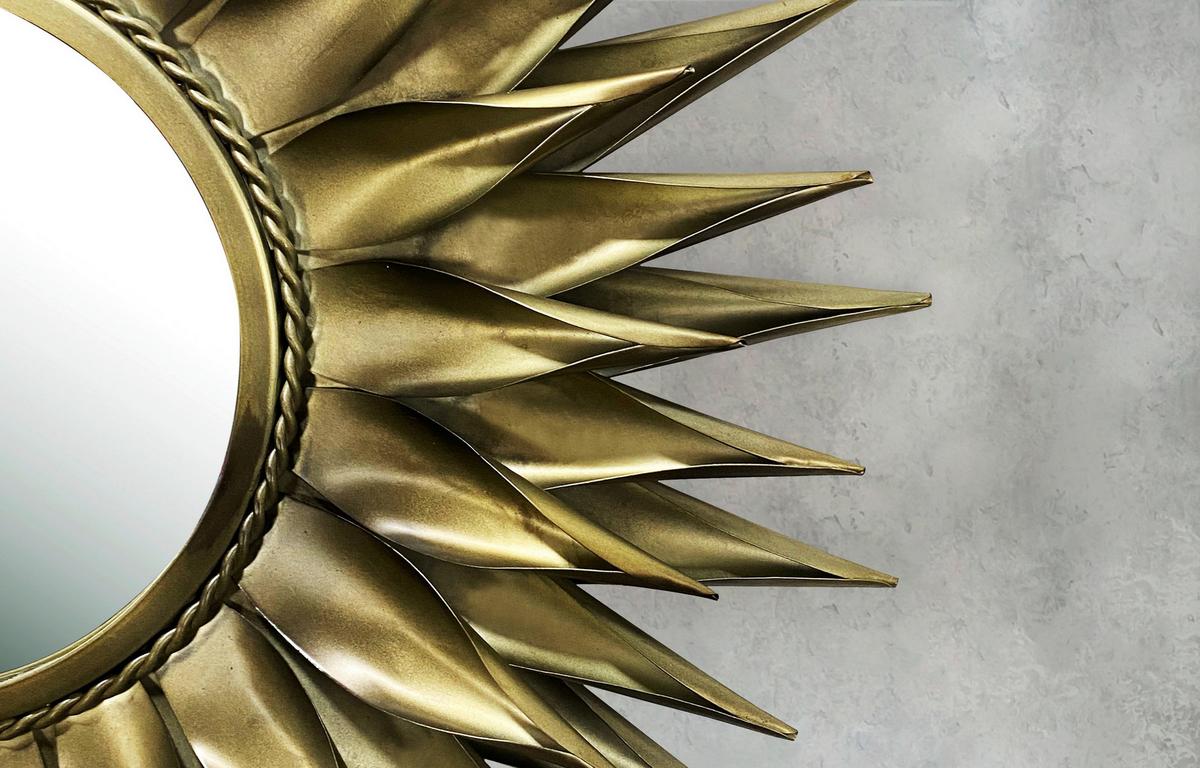 Wandspiegel Goldfarben B: 74 Cm - Goldfarben, Design, Glas/Metall (74/74/6cm) - MID.YOU