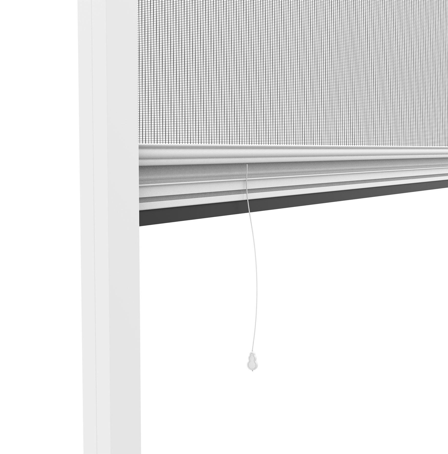 Fliegengitter Fenster 130x160cm Weiß - Weiß, Basics, Metall (130/160cm)