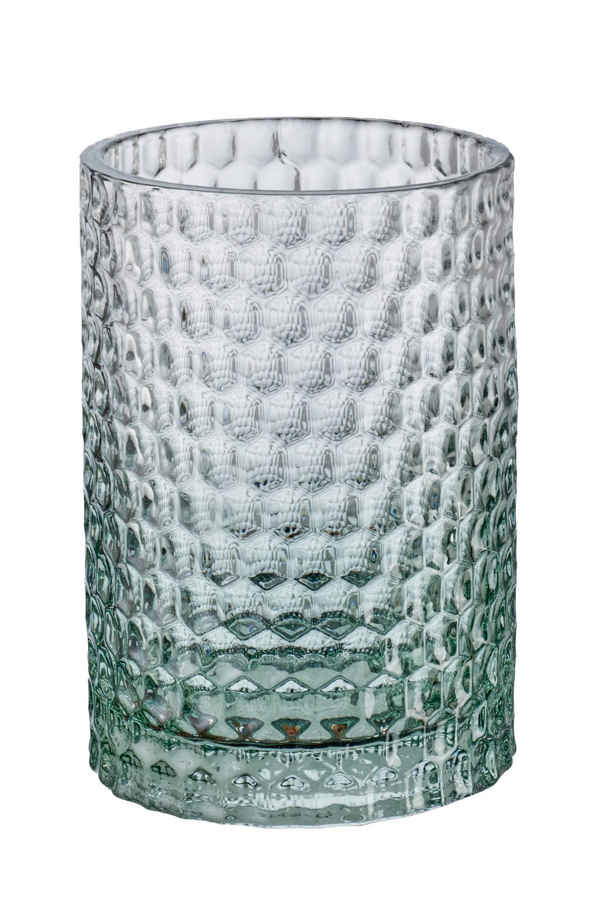 Zahnputzbecher Melua Grün Glas - Grün, Basics, Glas (7,6/11,4cm) - Kleine Wolke