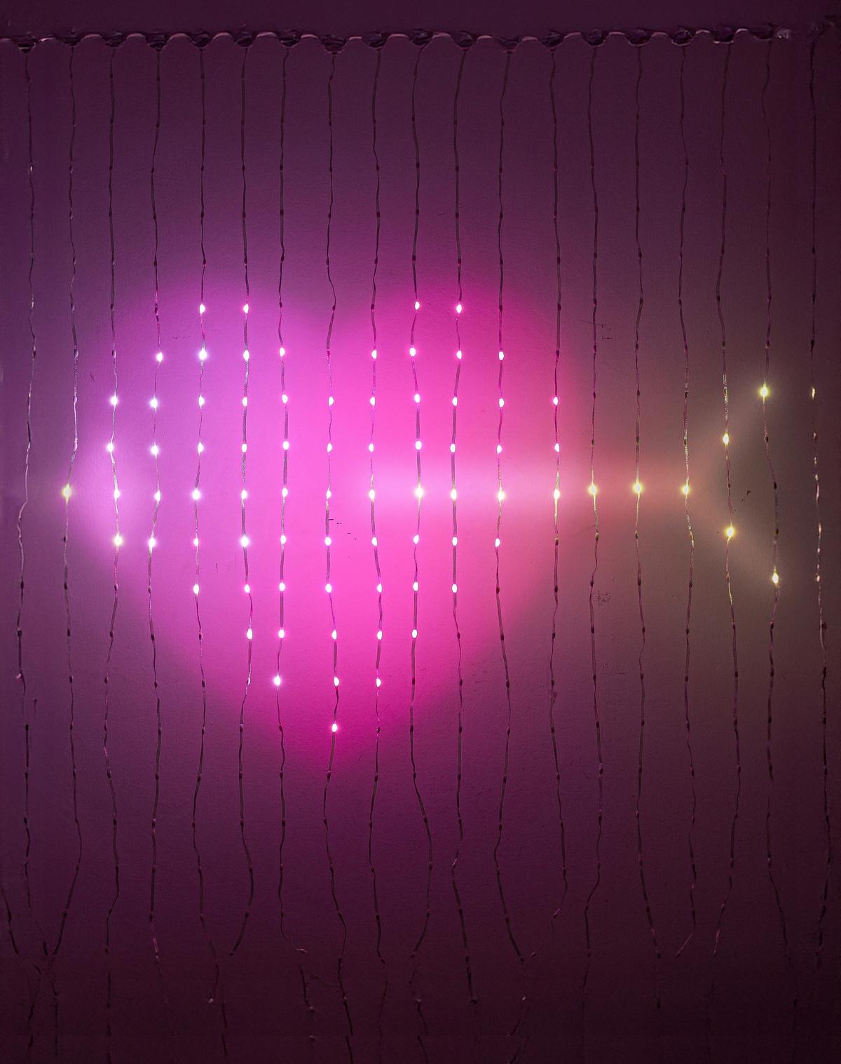 Led-dekoleuchte Linu - Transparent/Schwarz, Design, Kunststoff (140/140cm) - Luca Bessoni