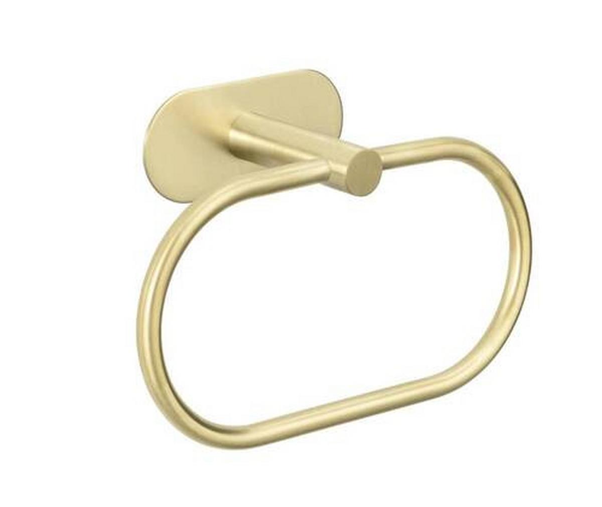 Držák na ručníky OREA GOLD MATT - barvy zlata, Lifestyle, kov (20,5/12,5/7,5cm) - Mömax