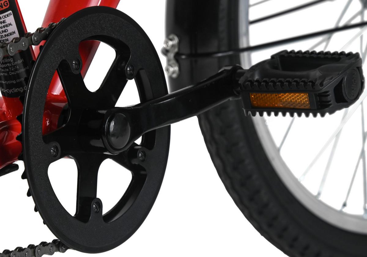 Dacapo Kinderfahrrad Bobby Rot - Rot, Basics, Metall (25/140/60cm)