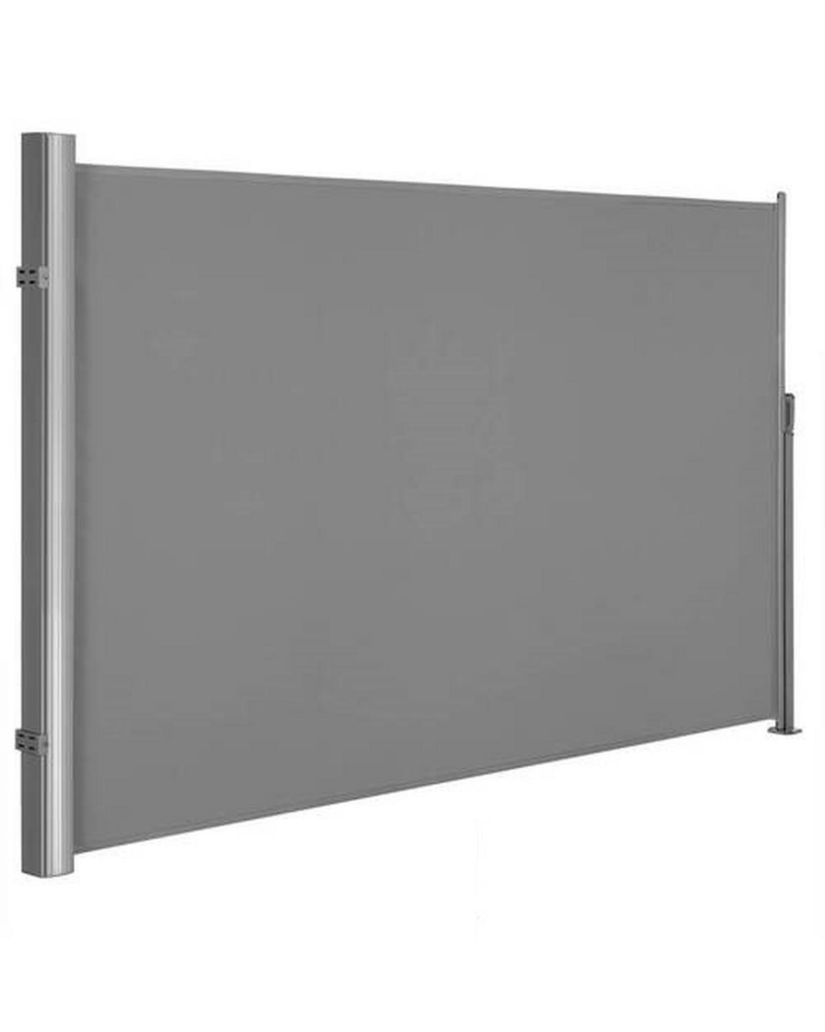 Seitenmarkise Grau Bxh: 350x180 Cm - Grau, Basics, Textil/Metall (350/180cm) - Modante