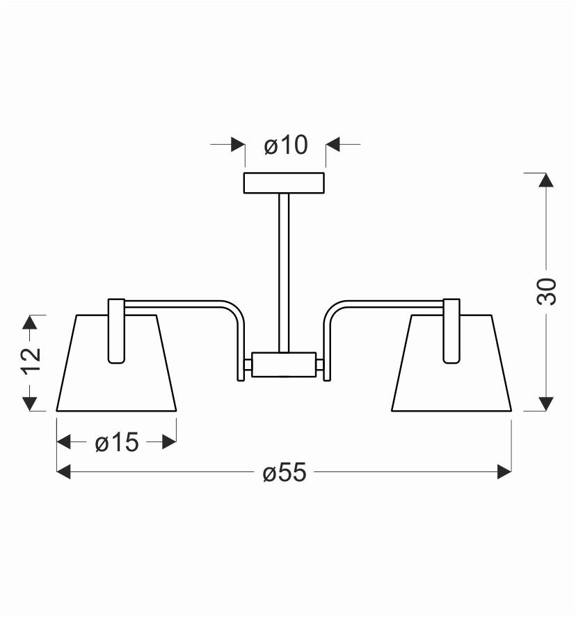 Pendelleuchte 33-38302 Amberg - Schwarz, KONVENTIONELL, Metall (55/55/30cm)