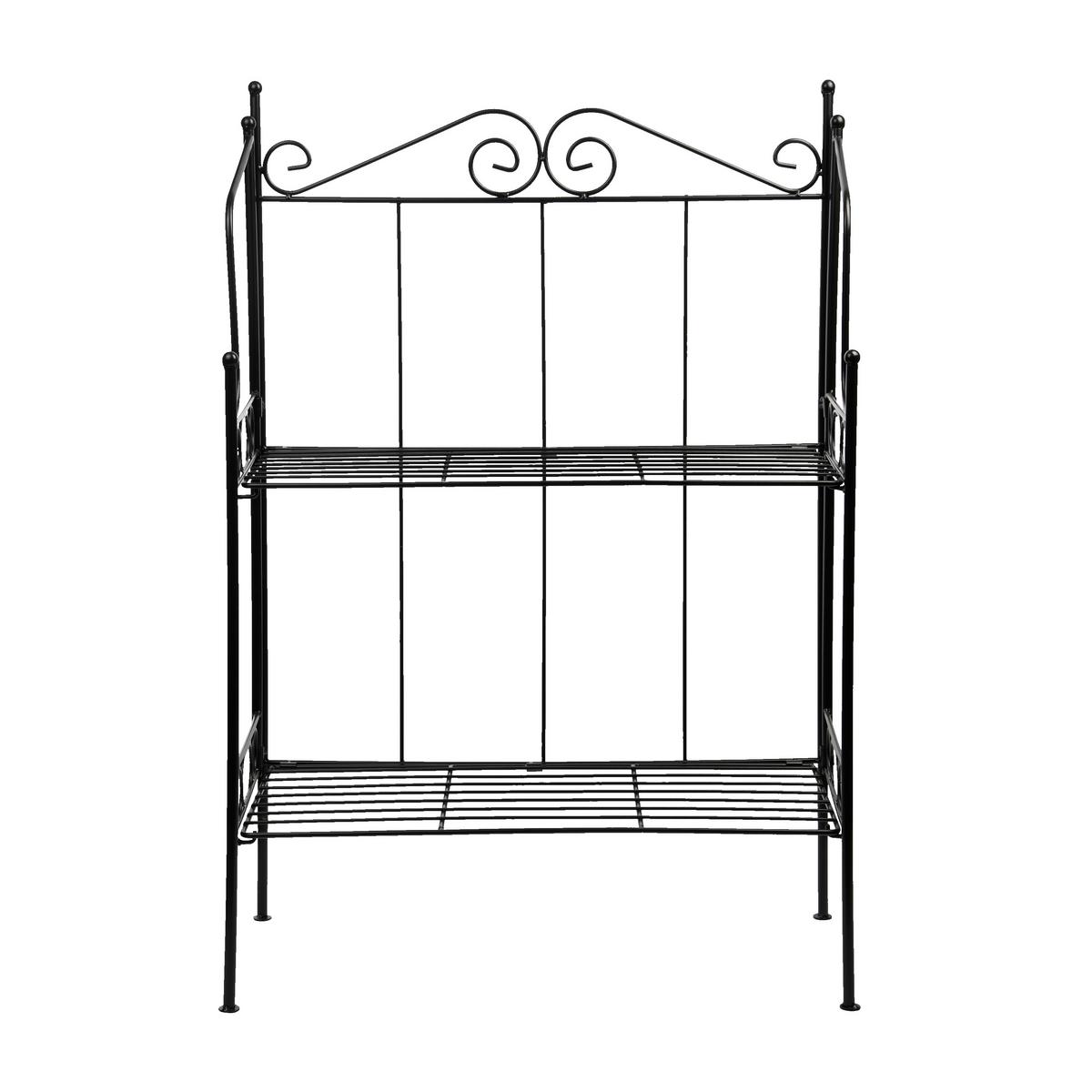 Blumentisch BPH150 - Schwarz, Basics, Metall (56/26/80cm)