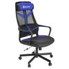 Gaming Stuhl Helix Mit Kissen Blau/schwarz - Blau/Schwarz, MODERN, Kunststoff/Textil (68/112,5/72cm) - X Rocker
