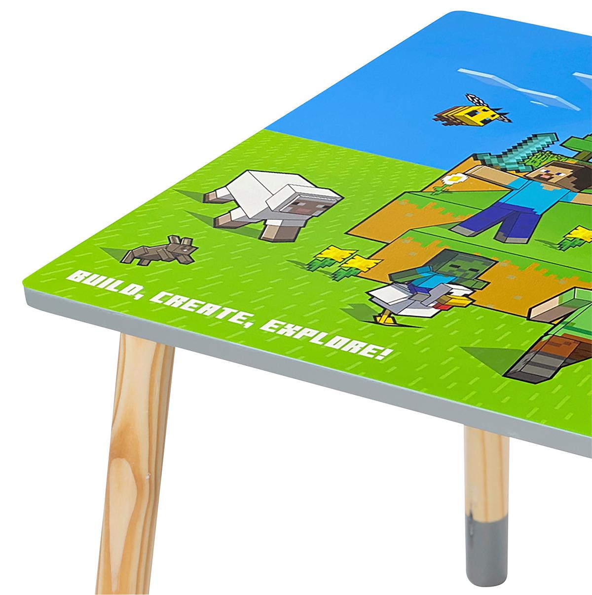 Kindersitzgruppe Minecraft - Multicolor, MODERN, Holz/Holzwerkstoff (60/50/49cm) - Minecraft