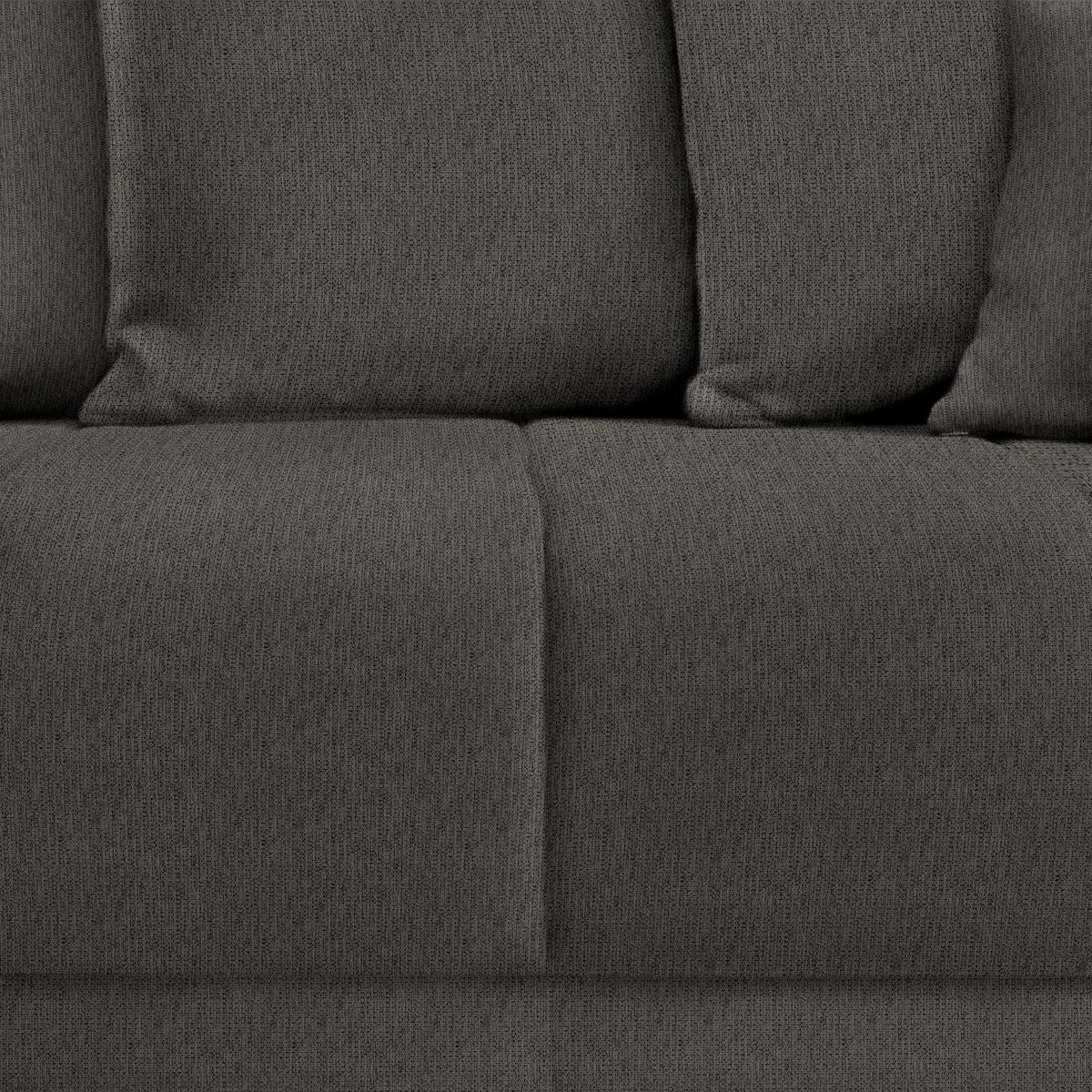 Rohová sedačka ALATRI, oboustr.,antracitová,s polšt. - černá/zelená, Moderní, textil/plast (289/90/176cm) - Based