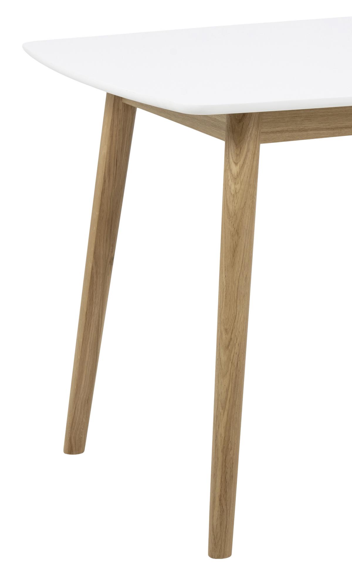 Esstisch Nagano 150x80 Cm Weiß/eiche - Eichefarben/Weiß, Basics, Holz/Holzwerkstoff (150/75,5/80cm)