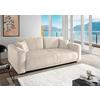 Schlafsofa Longo, Creme B: 245 Cm - Creme/Schwarz, MODERN, Textil (245/86/126cm) - Livetastic