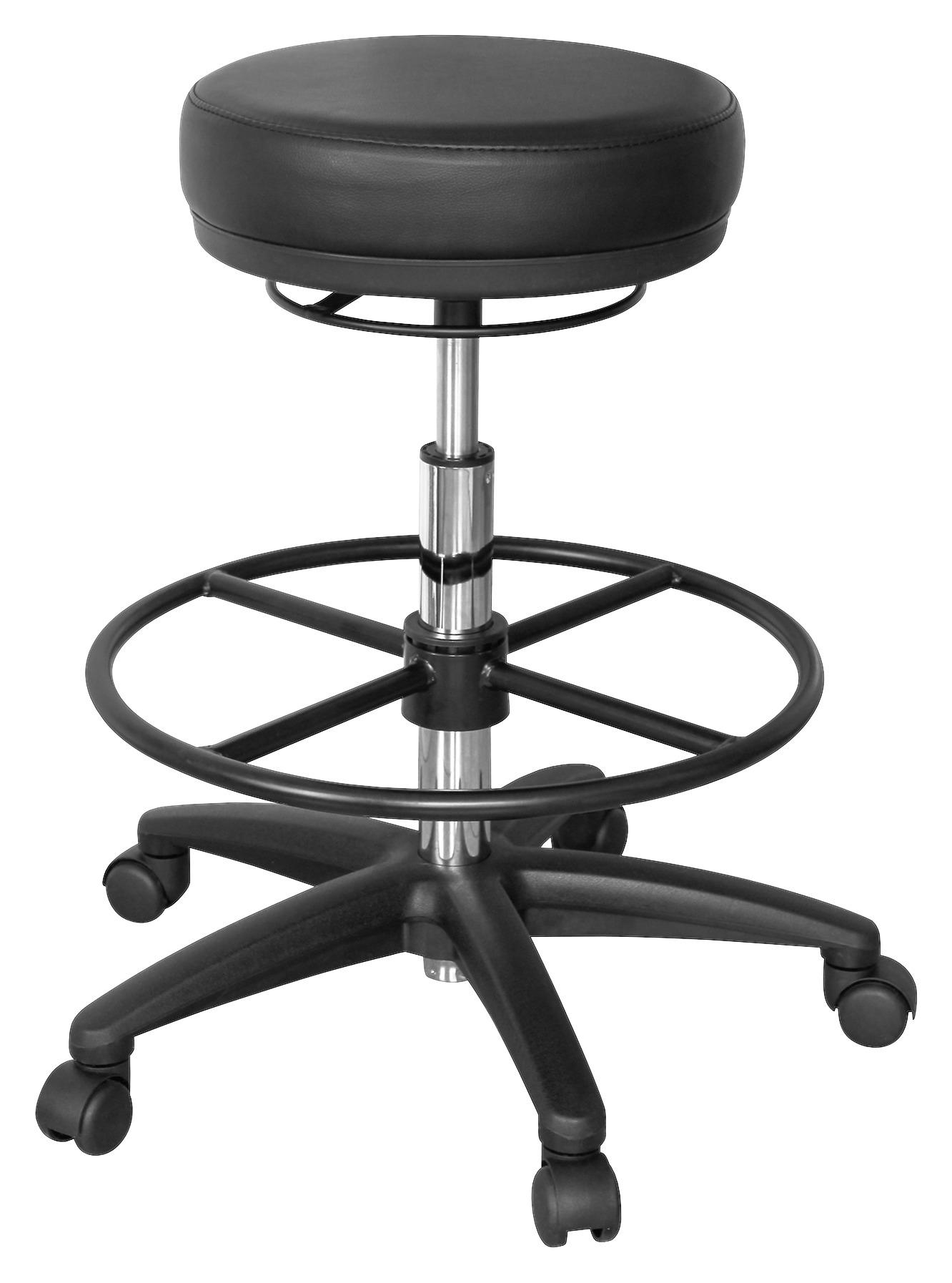 MID.YOU Bürohocker Roland höhenverstellbar, Schwarz