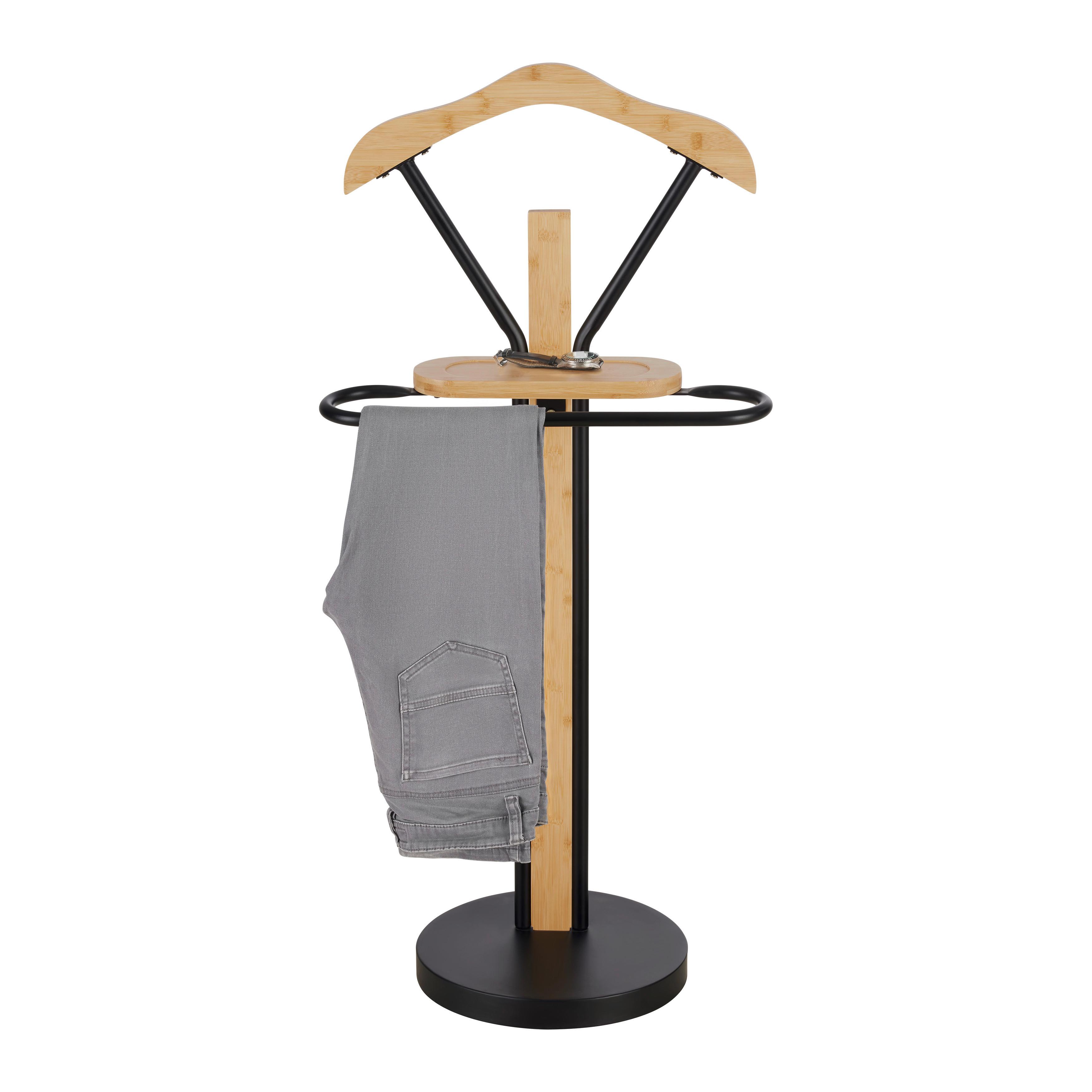 NĚMÝ SLUHA ARTURO - černá/přírodní barvy, Moderní, kov/dřevo (48/109/29,5cm) - Mömax